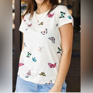 Rag & Bone All Over Ozzy butterfly tee